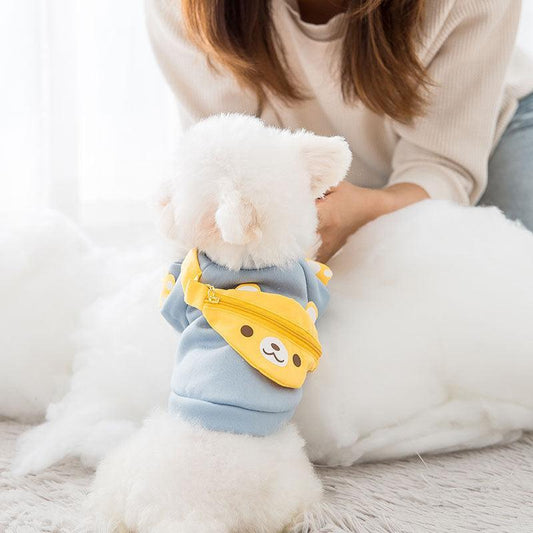 Cuddly Cartoon Pet Sweater Backpack